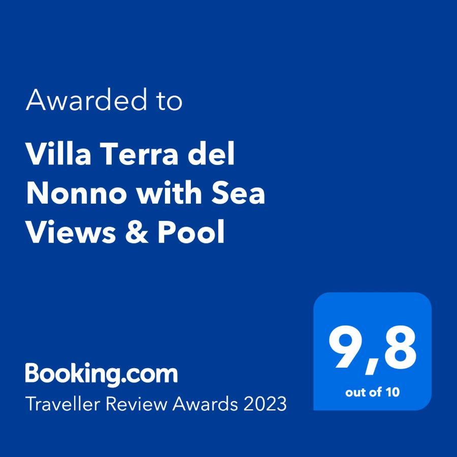 Villa Terra Del Nonno With Sea Views & Pool Gaios Exteriör bild